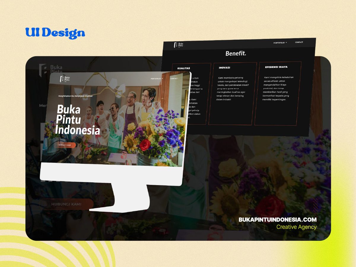 Desain website Buka Pintu Indonesia