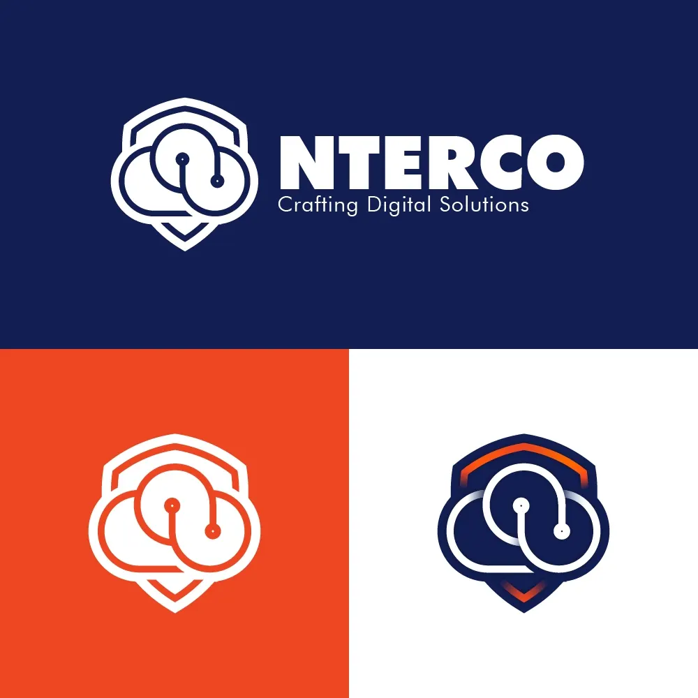Sistem logo NTERCO, identitas visual hasil rebranding