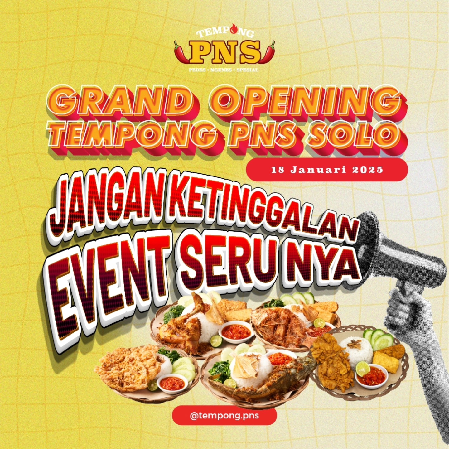 Materi kampanye grand opening Tempong